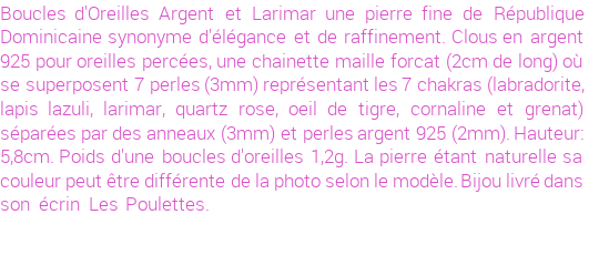 Drôle de créations de Bijoux Fantaisie, c'est un design inattendu que nous réservait Stephanie Ducauroix. Créé avec passion, ces Bijoux Fantaisie en Larimar sauront combler chaque Femme amateur de bijoux et accessoires originaux. Il en reste 1 exemplaire, commandez rapidement. Le bijou vous sera expédié directement du site www.lespoulettes-bijoux.fr.