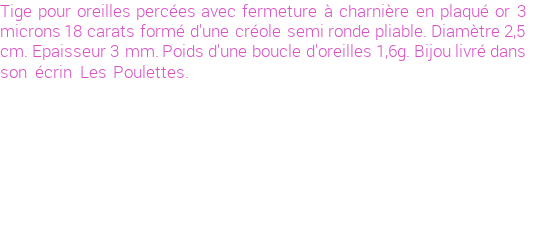 Drôle de créations de Bijoux Fantaisie, c'est un design inattendu que nous réservait Stephanie Ducauroix. Créé avec passion, ces Bijoux Fantaisie en Plaqué Or sauront combler chaque Femme amateur de bijoux et accessoires originaux. Il en reste 3 exemplaires, commandez rapidement. Le bijou vous sera expédié directement du site www.lespoulettes-bijoux.fr.