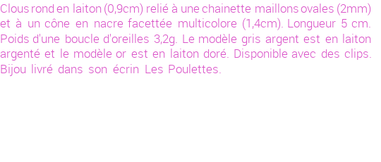 Drôle de créations de Bijoux Fantaisie, c'est un design inattendu que nous réservait Stephanie Ducauroix. Créé avec passion, ces Bijoux Fantaisie en Nacre sauront combler chaque Femme amateur de bijoux et accessoires originaux. Il en reste 4 exemplaires, commandez rapidement. Le bijou vous sera expédié directement du site www.lespoulettes-bijoux.fr.