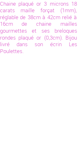 Drôle de créations de Bijoux Fantaisie, c'est un design inattendu que nous réservait Stephanie Ducauroix. Créé avec passion, ces Bijoux Fantaisie en Plaqué Or sauront combler chaque Femme amateur de bijoux et accessoires originaux. Il en reste 2 exemplaires, commandez rapidement. Le bijou vous sera expédié directement du site www.lespoulettes-bijoux.fr.