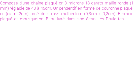 Drôle de créations de Bijoux Fantaisie, c'est un design inattendu que nous réservait Stephanie Ducauroix. Créé avec passion, ces Bijoux Fantaisie en Plaqué Or sauront combler chaque Femme amateur de bijoux et accessoires originaux. Il en reste 4 exemplaires, commandez rapidement. Le bijou vous sera expédié directement du site www.lespoulettes-bijoux.fr.