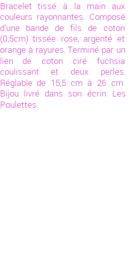 Drôle de créations de Bijoux Fantaisie, c'est un design inattendu que nous réservait Stephanie Ducauroix. Créé avec passion, ces Bijoux Fantaisie en Coton sauront combler chaque Femme amateur de bijoux et accessoires originaux. Il en reste 2 exemplaires, commandez rapidement. Le bijou vous sera expédié directement du site www.lespoulettes-bijoux.fr.