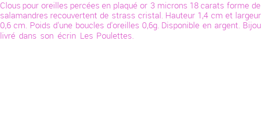 Drôle de créations de Bijoux Fantaisie, c'est un design inattendu que nous réservait Stephanie Ducauroix. Créé avec passion, ces Bijoux Fantaisie en Plaqué Or sauront combler chaque Femme amateur de bijoux et accessoires originaux. Il en reste 14 exemplaires, commandez rapidement. Le bijou vous sera expédié directement du site www.lespoulettes-bijoux.fr.