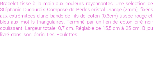 Drôle de créations de Bijoux Fantaisie, c'est un design inattendu que nous réservait Stephanie Ducauroix. Créé avec passion, ces Bijoux Fantaisie en Coton sauront combler chaque Femme amateur de bijoux et accessoires originaux. Il en reste 2 exemplaires, commandez rapidement. Le bijou vous sera expédié directement du site www.lespoulettes-bijoux.fr, dans son écrin bleu turquoise original.