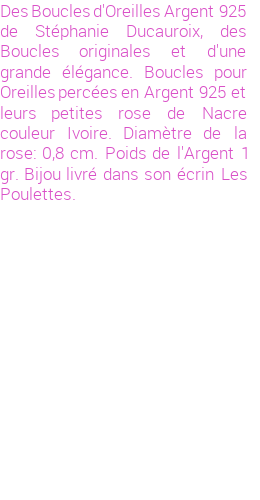 Drôle de créations de Bijoux Fantaisie, c'est un design inattendu que nous réservait Stephanie Ducauroix. Créé avec passion, ces Bijoux Fantaisie en Nacre sauront combler chaque Femme amateur de bijoux et accessoires originaux. Il en reste 2 exemplaires, commandez rapidement. Le bijou vous sera expédié directement du site www.lespoulettes-bijoux.fr, dans son écrin bleu turquoise original.