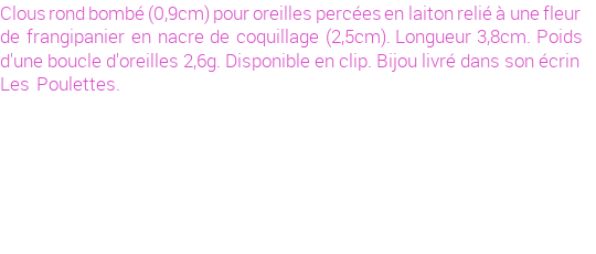 Drôle de créations de Bijoux Fantaisie, c'est un design inattendu que nous réservait Stephanie Ducauroix. Créé avec passion, ces Bijoux Fantaisie en Nacre sauront combler chaque Femme amateur de bijoux et accessoires originaux. Il en reste 4 exemplaires, commandez rapidement. Le bijou vous sera expédié directement du site www.lespoulettes-bijoux.fr.