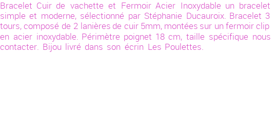 Drôle de créations de Bijoux Fantaisie, c'est un design inattendu que nous réservait Stephanie Ducauroix. Créé avec passion, ces Bijoux Fantaisie en Cuir sauront combler chaque Femme amateur de bijoux et accessoires originaux. Il en reste 1 exemplaire, commandez rapidement. Le bijou vous sera expédié directement du site www.lespoulettes-bijoux.fr, dans son écrin bleu turquoise original.