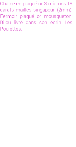 Drôle de créations de Bijoux Fantaisie, c'est un design inattendu que nous réservait Stephanie Ducauroix. Créé avec passion, ces Bijoux Fantaisie en Plaqué Or sauront combler chaque Femme amateur de bijoux et accessoires originaux. Il en reste 10 exemplaires, commandez rapidement. Le bijou vous sera expédié directement du site www.lespoulettes-bijoux.fr.