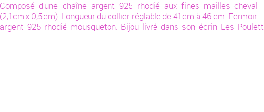 Drôle de créations de Bijoux Fantaisie, c'est un design inattendu que nous réservait Stephanie Ducauroix. Créé avec passion, ces Bijoux Fantaisie en Argent sauront combler chaque Femme amateur de bijoux et accessoires originaux. Il en reste 9 exemplaires, commandez rapidement. Le bijou vous sera expédié directement du site www.lespoulettes-bijoux.fr.