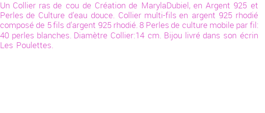Drôle de créations de Bijoux Fantaisie, c'est un design inattendu que nous réservait Maryla Dubiel. Créé avec passion, ces Bijoux Fantaisie en Perles de Culture sauront combler chaque Femme amateur de bijoux et accessoires originaux. Il en reste 2 exemplaires, commandez rapidement. Le bijou vous sera expédié directement du site www.lespoulettes-bijoux.fr, dans son écrin bleu turquoise original.