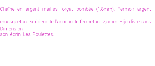Drôle de créations de Bijoux Fantaisie, c'est un design inattendu que nous réservait Stephanie Ducauroix. Créé avec passion, ces Bijoux Fantaisie en Argent sauront combler chaque Femme amateur de bijoux et accessoires originaux. Il en reste 49 exemplaires, commandez rapidement. Le bijou vous sera expédié directement du site www.lespoulettes-bijoux.fr.