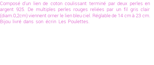 Drôle de créations de Bijoux Fantaisie, c'est un design inattendu que nous réservait Stephanie Ducauroix. Créé avec passion, ces Bijoux Fantaisie en Coton sauront combler chaque Femme amateur de bijoux et accessoires originaux. Il en reste 2 exemplaires, commandez rapidement. Le bijou vous sera expédié directement du site www.lespoulettes-bijoux.fr, dans son écrin bleu turquoise original.