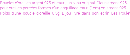 Drôle de créations de Bijoux Fantaisie, c'est un design inattendu que nous réservait Stephanie Ducauroix. Créé avec passion, ces Bijoux Fantaisie en Argent sauront combler chaque Femme amateur de bijoux et accessoires originaux. Il en reste 1 exemplaire, commandez rapidement. Le bijou vous sera expédié directement du site www.lespoulettes-bijoux.fr, dans son écrin bleu turquoise original.