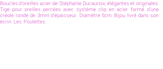 Drôle de créations de Bijoux Fantaisie, c'est un design inattendu que nous réservait Stephanie Ducauroix. Créé avec passion, ces Bijoux Fantaisie en Acier sauront combler chaque Femme amateur de bijoux et accessoires originaux. Il en reste 3 exemplaires, commandez rapidement. Le bijou vous sera expédié directement du site www.lespoulettes-bijoux.fr, dans son écrin bleu turquoise original.
