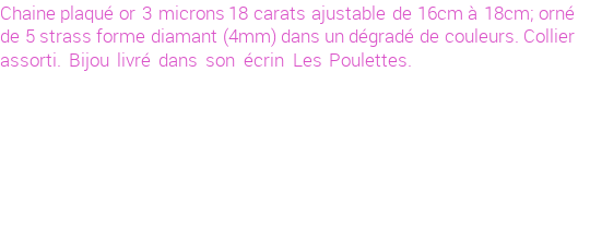 Drôle de créations de Bijoux Fantaisie, c'est un design inattendu que nous réservait Stephanie Ducauroix. Créé avec passion, ces Bijoux Fantaisie en Swarovski Strass sauront combler chaque Femme amateur de bijoux et accessoires originaux. Il en reste 4 exemplaires, commandez rapidement. Le bijou vous sera expédié directement du site www.lespoulettes-bijoux.fr.