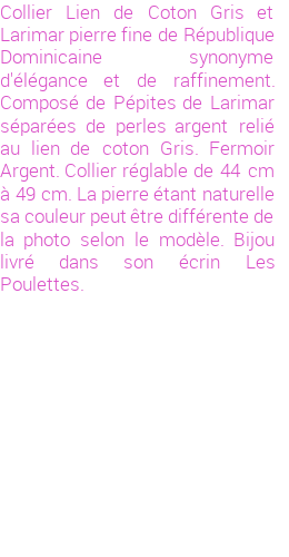 Drôle de créations de Bijoux Fantaisie, c'est un design inattendu que nous réservait Stephanie Ducauroix. Créé avec passion, ces Bijoux Fantaisie en Larimar sauront combler chaque Femme amateur de bijoux et accessoires originaux. Il en reste 1 exemplaire, commandez rapidement. Le bijou vous sera expédié directement du site www.lespoulettes-bijoux.fr, dans son écrin bleu turquoise original.