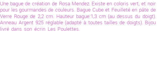 Drôle de créations de Bijoux Fantaisie, c'est un design inattendu que nous réservait Rosa Mendez. Créé avec passion, ces Bijoux Fantaisie en Verre sauront combler chaque Femme amateur de bijoux et accessoires originaux. Il en reste 1 exemplaire, commandez rapidement. Le bijou vous sera expédié directement du site www.lespoulettes-bijoux.fr, dans son écrin bleu turquoise original.