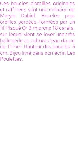 Drôle de créations de Bijoux Fantaisie, c'est un design inattendu que nous réservait Maryla Dubiel. Créé avec passion, ces Bijoux Fantaisie en Perles de Culture sauront combler chaque Femme amateur de bijoux et accessoires originaux. Il en reste 1 exemplaire, commandez rapidement. Le bijou vous sera expédié directement du site www.lespoulettes-bijoux.fr, dans son écrin bleu turquoise original.