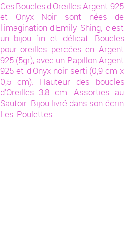 Drôle de créations de Bijoux Fantaisie, c'est un design inattendu que nous réservait Emily Shing. Créé avec passion, ces Bijoux Fantaisie en Argent sauront combler chaque Femme amateur de bijoux et accessoires originaux. Il en reste 1 exemplaire, commandez rapidement. Le bijou vous sera expédié directement du site www.lespoulettes-bijoux.fr, dans son écrin bleu turquoise original.