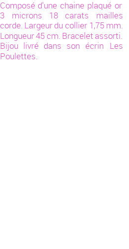 Drôle de créations de Bijoux Fantaisie, c'est un design inattendu que nous réservait Stephanie Ducauroix. Créé avec passion, ces Bijoux Fantaisie en Plaqué Or sauront combler chaque Femme amateur de bijoux et accessoires originaux. Il en reste 2 exemplaires, commandez rapidement. Le bijou vous sera expédié directement du site www.lespoulettes-bijoux.fr.