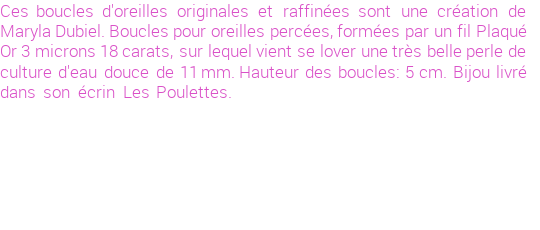 Drôle de créations de Bijoux Fantaisie, c'est un design inattendu que nous réservait Maryla Dubiel. Créé avec passion, ces Bijoux Fantaisie en Perles de Culture sauront combler chaque Femme amateur de bijoux et accessoires originaux. Il en reste 1 exemplaire, commandez rapidement. Le bijou vous sera expédié directement du site www.lespoulettes-bijoux.fr, dans son écrin bleu turquoise original.