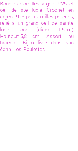 Drôle de créations de Bijoux Fantaisie, c'est un design inattendu que nous réservait Stephanie Ducauroix. Créé avec passion, ces Bijoux Fantaisie en Argent sauront combler chaque Femme amateur de bijoux et accessoires originaux. Il en reste 4 exemplaires, commandez rapidement. Le bijou vous sera expédié directement du site www.lespoulettes-bijoux.fr, dans son écrin bleu turquoise original.