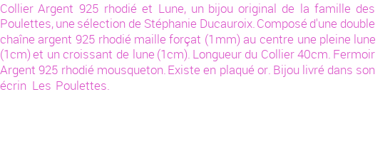 Drôle de créations de Bijoux Fantaisie, c'est un design inattendu que nous réservait Stephanie Ducauroix. Créé avec passion, ces Bijoux Fantaisie en Argent sauront combler chaque Femme amateur de bijoux et accessoires originaux. Il en reste 6 exemplaires, commandez rapidement. Le bijou vous sera expédié directement du site www.lespoulettes-bijoux.fr, dans son écrin bleu turquoise original.