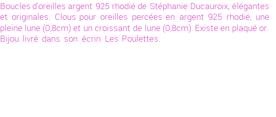 Drôle de créations de Bijoux Fantaisie, c'est un design inattendu que nous réservait Stephanie Ducauroix. Créé avec passion, ces Bijoux Fantaisie en Argent sauront combler chaque Femme amateur de bijoux et accessoires originaux. Il en reste 3 exemplaires, commandez rapidement. Le bijou vous sera expédié directement du site www.lespoulettes-bijoux.fr, dans son écrin bleu turquoise original.