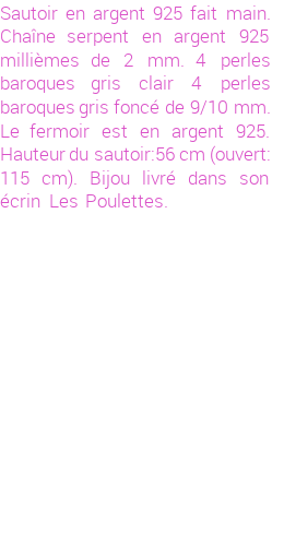Drôle de créations de Bijoux Fantaisie, c'est un design inattendu que nous réservait Maryla Dubiel. Créé avec passion, ces Bijoux Fantaisie en Perles de Culture sauront combler chaque Femme amateur de bijoux et accessoires originaux. Il en reste 1 exemplaire, commandez rapidement. Le bijou vous sera expédié directement du site www.lespoulettes-bijoux.fr, dans son écrin bleu turquoise original.