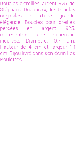 Drôle de créations de Bijoux Fantaisie, c'est un design inattendu que nous réservait Stephanie Ducauroix. Créé avec passion, ces Bijoux Fantaisie en Argent sauront combler chaque Femme amateur de bijoux et accessoires originaux. Il en reste 4 exemplaires, commandez rapidement. Le bijou vous sera expédié directement du site www.lespoulettes-bijoux.fr, dans son écrin bleu turquoise original.