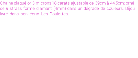 Drôle de créations de Bijoux Fantaisie, c'est un design inattendu que nous réservait Stephanie Ducauroix. Créé avec passion, ces Bijoux Fantaisie en Swarovski Strass sauront combler chaque Femme amateur de bijoux et accessoires originaux. Il en reste 3 exemplaires, commandez rapidement. Le bijou vous sera expédié directement du site www.lespoulettes-bijoux.fr.