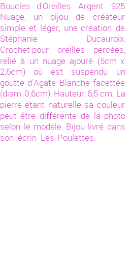 Drôle de créations de Bijoux Fantaisie, c'est un design inattendu que nous réservait Stephanie Ducauroix. Créé avec passion, ces Bijoux Fantaisie en Argent sauront combler chaque Femme amateur de bijoux et accessoires originaux. Il en reste 2 exemplaires, commandez rapidement. Le bijou vous sera expédié directement du site www.lespoulettes-bijoux.fr, dans son écrin bleu turquoise original.