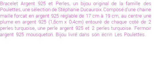 Drôle de créations de Bijoux Fantaisie, c'est un design inattendu que nous réservait Stephanie Ducauroix. Créé avec passion, ces Bijoux Fantaisie en Argent sauront combler chaque Femme amateur de bijoux et accessoires originaux. Il en reste 85 exemplaires, commandez rapidement. Le bijou vous sera expédié directement du site www.lespoulettes-bijoux.fr, dans son écrin bleu turquoise original.
