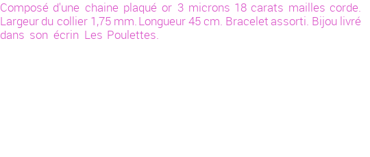 Drôle de créations de Bijoux Fantaisie, c'est un design inattendu que nous réservait Stephanie Ducauroix. Créé avec passion, ces Bijoux Fantaisie en Plaqué Or sauront combler chaque Femme amateur de bijoux et accessoires originaux. Il en reste 2 exemplaires, commandez rapidement. Le bijou vous sera expédié directement du site www.lespoulettes-bijoux.fr.