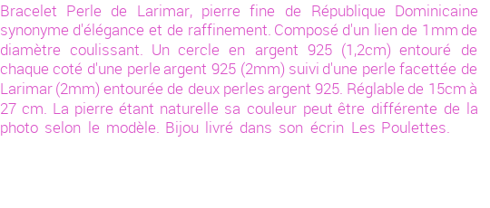 Drôle de créations de Bijoux Fantaisie, c'est un design inattendu que nous réservait Stephanie Ducauroix. Créé avec passion, ces Bijoux Fantaisie en Larimar sauront combler chaque Femme amateur de bijoux et accessoires originaux. Il en reste 4 exemplaires, commandez rapidement. Le bijou vous sera expédié directement du site www.lespoulettes-bijoux.fr, dans son écrin bleu turquoise original.