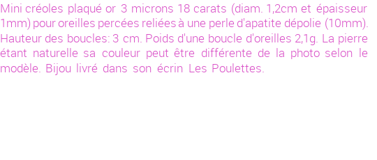 Drôle de créations de Bijoux Fantaisie, c'est un design inattendu que nous réservait Stephanie Ducauroix. Créé avec passion, ces Bijoux Fantaisie en Plaqué Or sauront combler chaque Femme amateur de bijoux et accessoires originaux. Il en reste 1 exemplaire, commandez rapidement. Le bijou vous sera expédié directement du site www.lespoulettes-bijoux.fr.