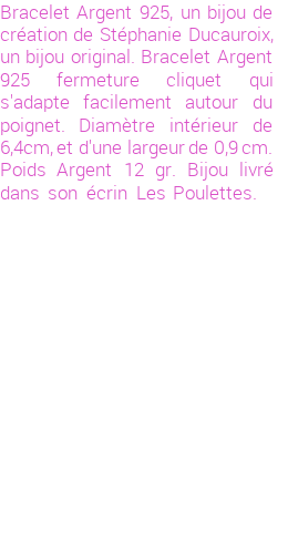 Drôle de créations de Bijoux Fantaisie, c'est un design inattendu que nous réservait Stephanie Ducauroix. Créé avec passion, ces Bijoux Fantaisie en Argent sauront combler chaque Femme amateur de bijoux et accessoires originaux. Il en reste 5 exemplaires, commandez rapidement. Le bijou vous sera expédié directement du site www.lespoulettes-bijoux.fr, dans son écrin bleu turquoise original.