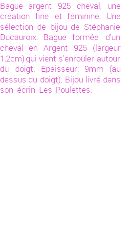 Drôle de créations de Bijoux Fantaisie, c'est un design inattendu que nous réservait Stephanie Ducauroix. Créé avec passion, ces Bijoux Fantaisie en Argent sauront combler chaque Femme amateur de bijoux et accessoires originaux. Il en reste 1 exemplaire, commandez rapidement. Le bijou vous sera expédié directement du site www.lespoulettes-bijoux.fr, dans son écrin bleu turquoise original.