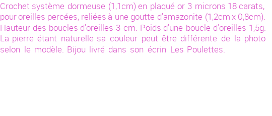 Drôle de créations de Bijoux Fantaisie, c'est un design inattendu que nous réservait Stephanie Ducauroix. Créé avec passion, ces Bijoux Fantaisie en Plaqué Or sauront combler chaque Femme amateur de bijoux et accessoires originaux. De couleur Vert, il possède les dimensions suivantes. Longueur de 30mm. Largeur de 8mm. Diamètre de 11mm. Il en reste 3 exemplaires, commandez rapidement. Le bijou vous sera expédié directement du site www.lespoulettes-bijoux.fr.