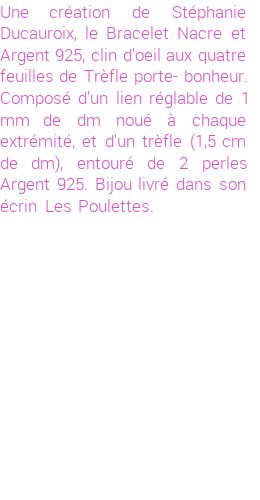 Drôle de créations de Bijoux Fantaisie, c'est un design inattendu que nous réservait Stephanie Ducauroix. Créé avec passion, ces Bijoux Fantaisie en Nacre sauront combler chaque Femme amateur de bijoux et accessoires originaux. Il en reste 22 exemplaires, commandez rapidement. Le bijou vous sera expédié directement du site www.lespoulettes-bijoux.fr, dans son écrin bleu turquoise original.