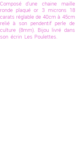 Drôle de créations de Bijoux Fantaisie, c'est un design inattendu que nous réservait Stephanie Ducauroix. Créé avec passion, ces Bijoux Fantaisie en Perles de Culture sauront combler chaque Femme amateur de bijoux et accessoires originaux. Il en reste 3 exemplaires, commandez rapidement. Le bijou vous sera expédié directement du site www.lespoulettes-bijoux.fr.