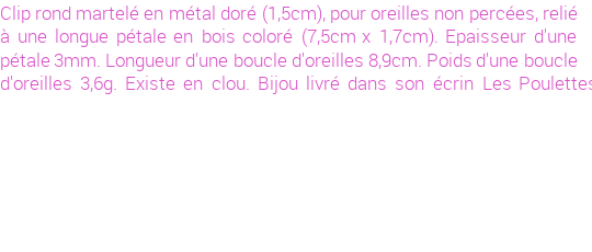 Drôle de créations de Bijoux Fantaisie, c'est un design inattendu que nous réservait Stephanie Ducauroix. Créé avec passion, ces Bijoux Fantaisie en  sauront combler chaque Femme amateur de bijoux et accessoires originaux. De couleur Multicolore, il possède les dimensions suivantes. Longueur de 90mm. Largeur de 17mm. Diamètre de 15mm. Il en reste 3 exemplaires, commandez rapidement. Le bijou vous sera expédié directement du site www.lespoulettes-bijoux.fr.