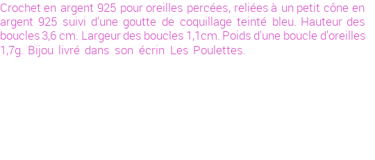 Drôle de créations de Bijoux Fantaisie, c'est un design inattendu que nous réservait Stephanie Ducauroix. Créé avec passion, ces Bijoux Fantaisie en Argent sauront combler chaque Femme amateur de bijoux et accessoires originaux. Il en reste 9 exemplaires, commandez rapidement. Le bijou vous sera expédié directement du site www.lespoulettes-bijoux.fr.