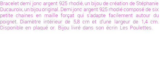 Drôle de créations de Bijoux Fantaisie, c'est un design inattendu que nous réservait Stephanie Ducauroix. Créé avec passion, ces Bijoux Fantaisie en Argent sauront combler chaque Femme amateur de bijoux et accessoires originaux. Il en reste 1 exemplaire, commandez rapidement. Le bijou vous sera expédié directement du site www.lespoulettes-bijoux.fr, dans son écrin bleu turquoise original.