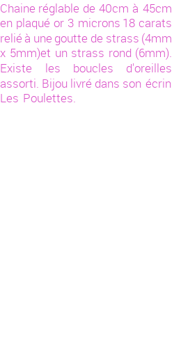 Drôle de créations de Bijoux Fantaisie, c'est un design inattendu que nous réservait Stephanie Ducauroix. Créé avec passion, ces Bijoux Fantaisie en Plaqué Or sauront combler chaque Femme amateur de bijoux et accessoires originaux. Il en reste 2 exemplaires, commandez rapidement. Le bijou vous sera expédié directement du site www.lespoulettes-bijoux.fr.