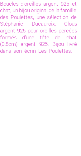 Drôle de créations de Bijoux Fantaisie, c'est un design inattendu que nous réservait Stephanie Ducauroix. Créé avec passion, ces Bijoux Fantaisie en Argent sauront combler chaque Femme amateur de bijoux et accessoires originaux. Il en reste 2 exemplaires, commandez rapidement. Le bijou vous sera expédié directement du site www.lespoulettes-bijoux.fr, dans son écrin bleu turquoise original.