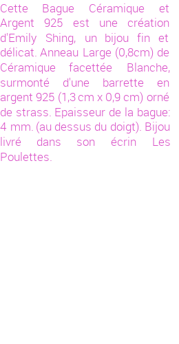 Drôle de créations de Bijoux Fantaisie, c'est un design inattendu que nous réservait Emily Shing. Créé avec passion, ces Bijoux Fantaisie en Céramique sauront combler chaque Femme amateur de bijoux et accessoires originaux. Il en reste 1 exemplaire, commandez rapidement. Le bijou vous sera expédié directement du site www.lespoulettes-bijoux.fr, dans son écrin bleu turquoise original.