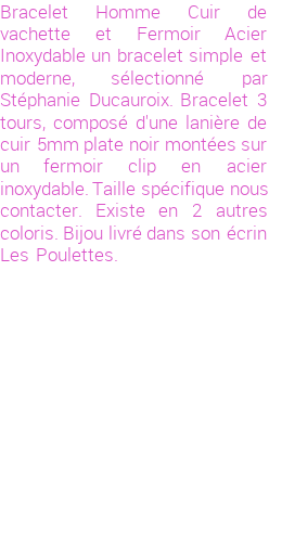 Drôle de créations de Bijoux Fantaisie, c'est un design inattendu que nous réservait Stephanie Ducauroix. Créé avec passion, ces Bijoux Fantaisie en Cuir sauront combler chaque Homme amateur de bijoux et accessoires originaux. Il en reste 3 exemplaires, commandez rapidement. Le bijou vous sera expédié directement du site www.lespoulettes-bijoux.fr, dans son écrin bleu turquoise original.