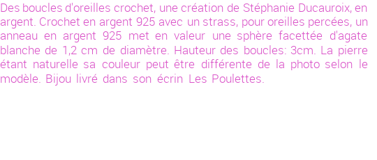 Drôle de créations de Bijoux Fantaisie, c'est un design inattendu que nous réservait Stephanie Ducauroix. Créé avec passion, ces Bijoux Fantaisie en Pierres Fines sauront combler chaque Femme amateur de bijoux et accessoires originaux. Il en reste 1 exemplaire, commandez rapidement. Le bijou vous sera expédié directement du site www.lespoulettes-bijoux.fr, dans son écrin bleu turquoise original.
