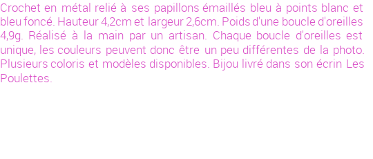 Drôle de créations de Bijoux Fantaisie, c'est un design inattendu que nous réservait Stephanie Ducauroix. Créé avec passion, ces Bijoux Fantaisie en Email sauront combler chaque Femme amateur de bijoux et accessoires originaux. Il en reste 1 exemplaire, commandez rapidement. Le bijou vous sera expédié directement du site www.lespoulettes-bijoux.fr.